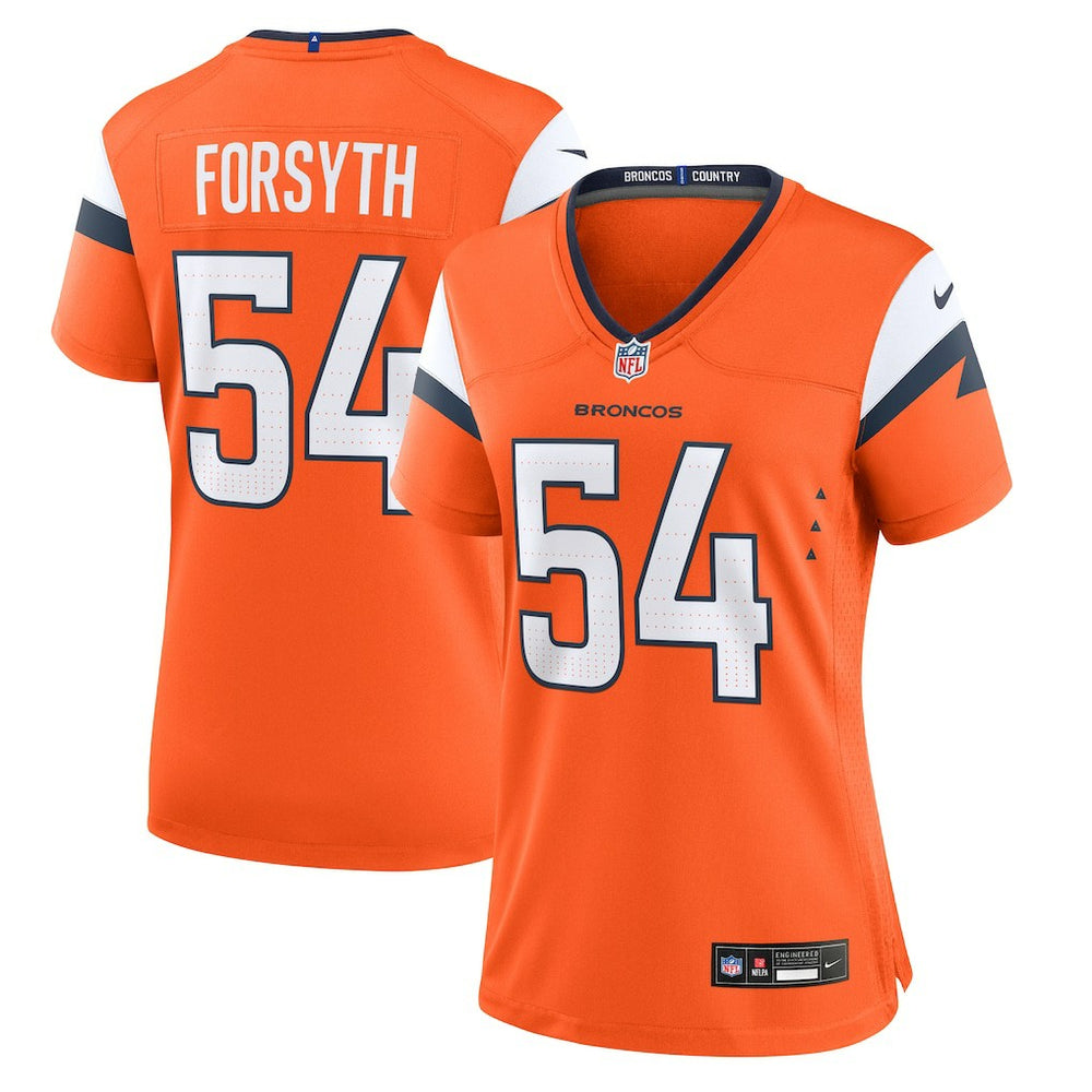 Alex Forsyth Denver Broncos Women's Team Game Jersey Orange - Nike