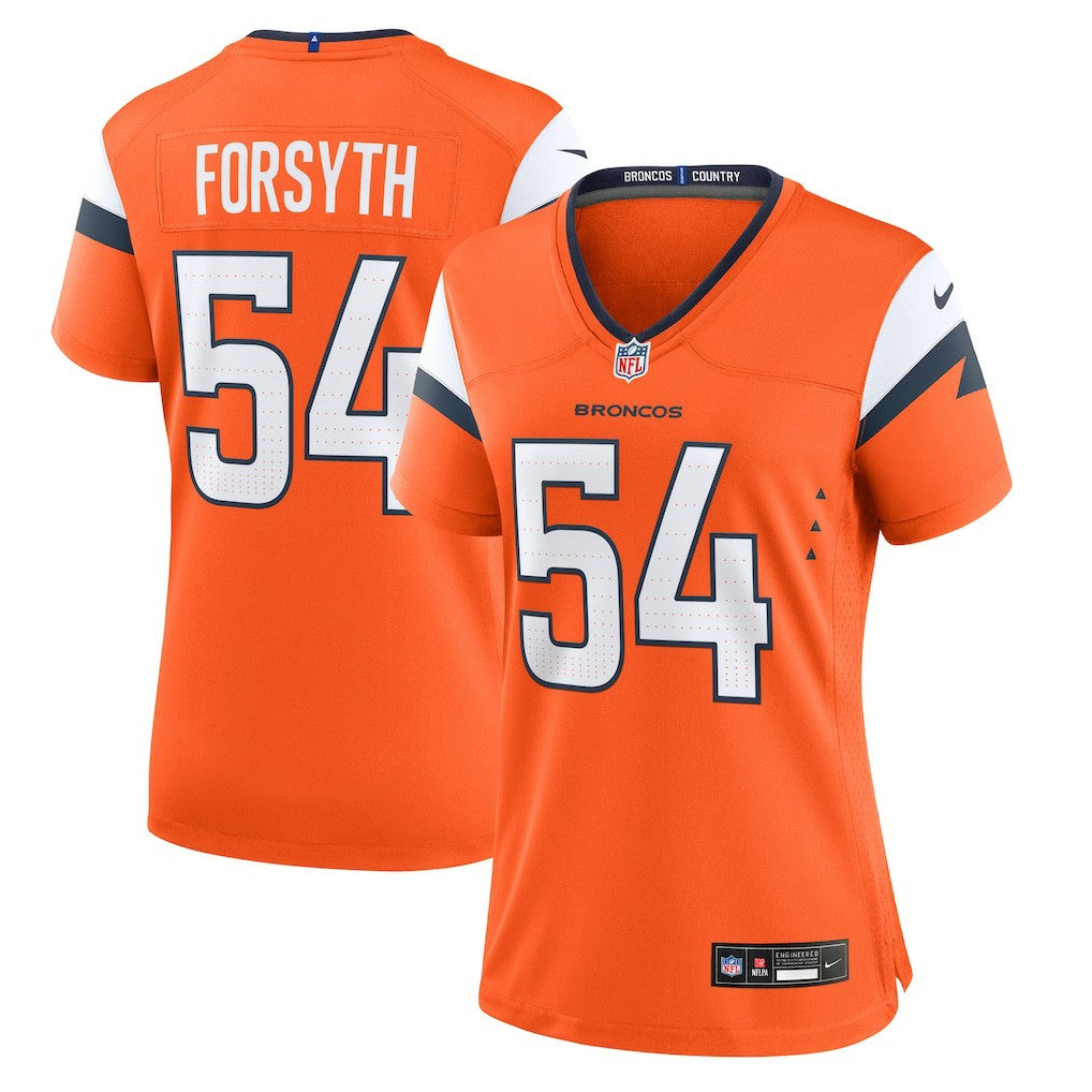 Alex Forsyth Denver Broncos Women's Team Game Jersey Orange - Nike