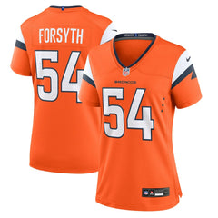 Alex Forsyth Denver Broncos Women's Team Game Jersey Orange - Nike