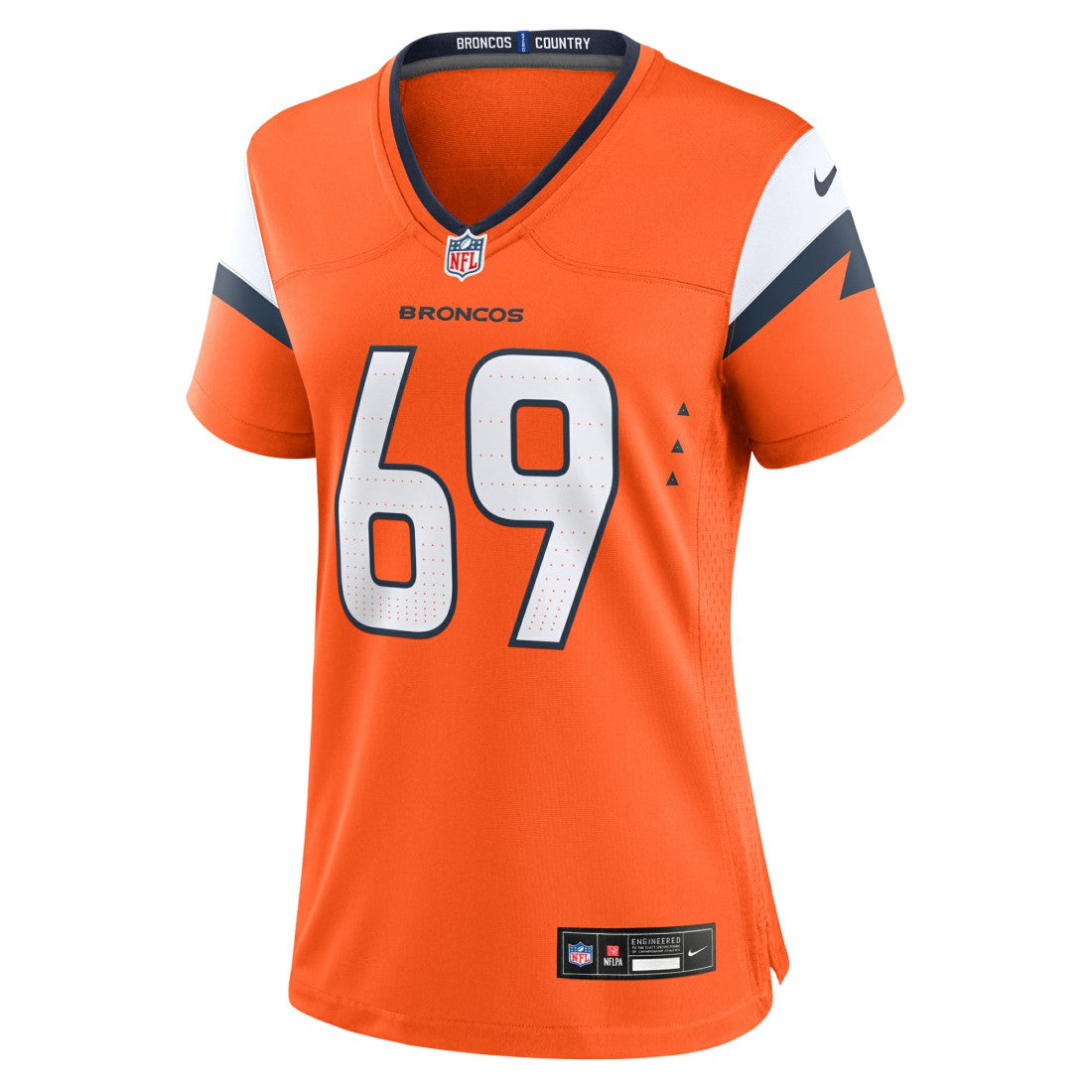 Mike McGlinchey Denver Broncos Women's Team Game Jersey - Orange | NFL Jerseys