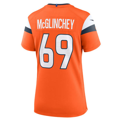 Mike McGlinchey Denver Broncos Women's Team Game Jersey - Orange | NFL Jerseys
