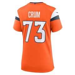 Frank Crum Denver Broncos Women's Team Game Jersey Orange - Nike