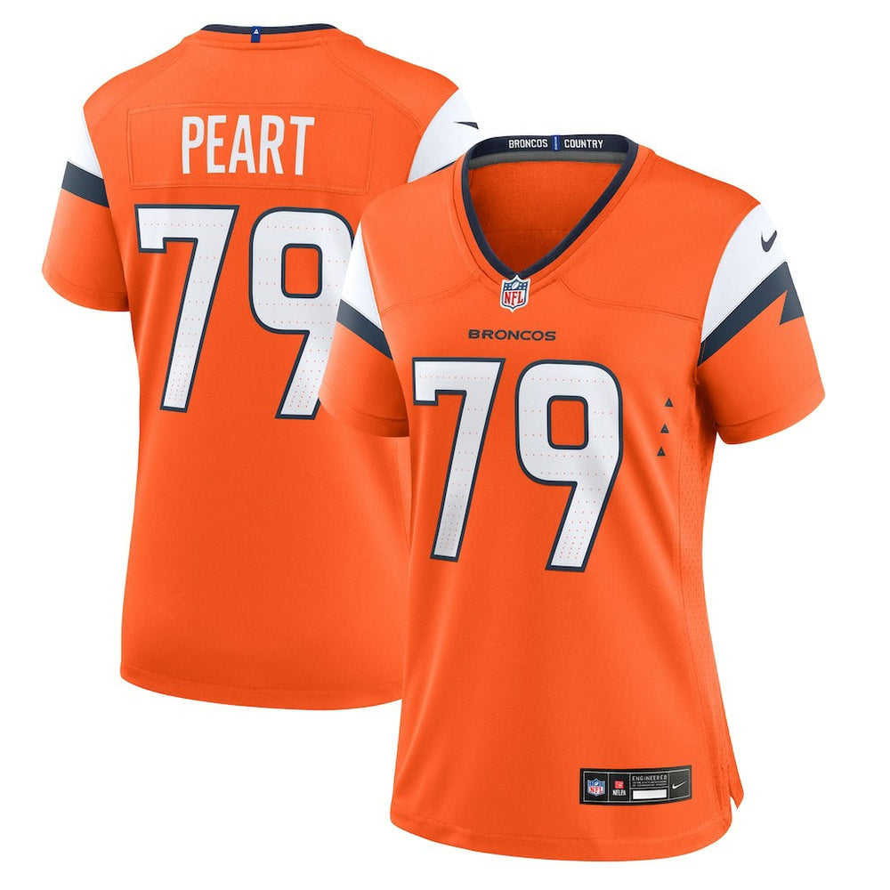 Matt Peart Denver Broncos Women's Team Game Jersey Orange - Nike