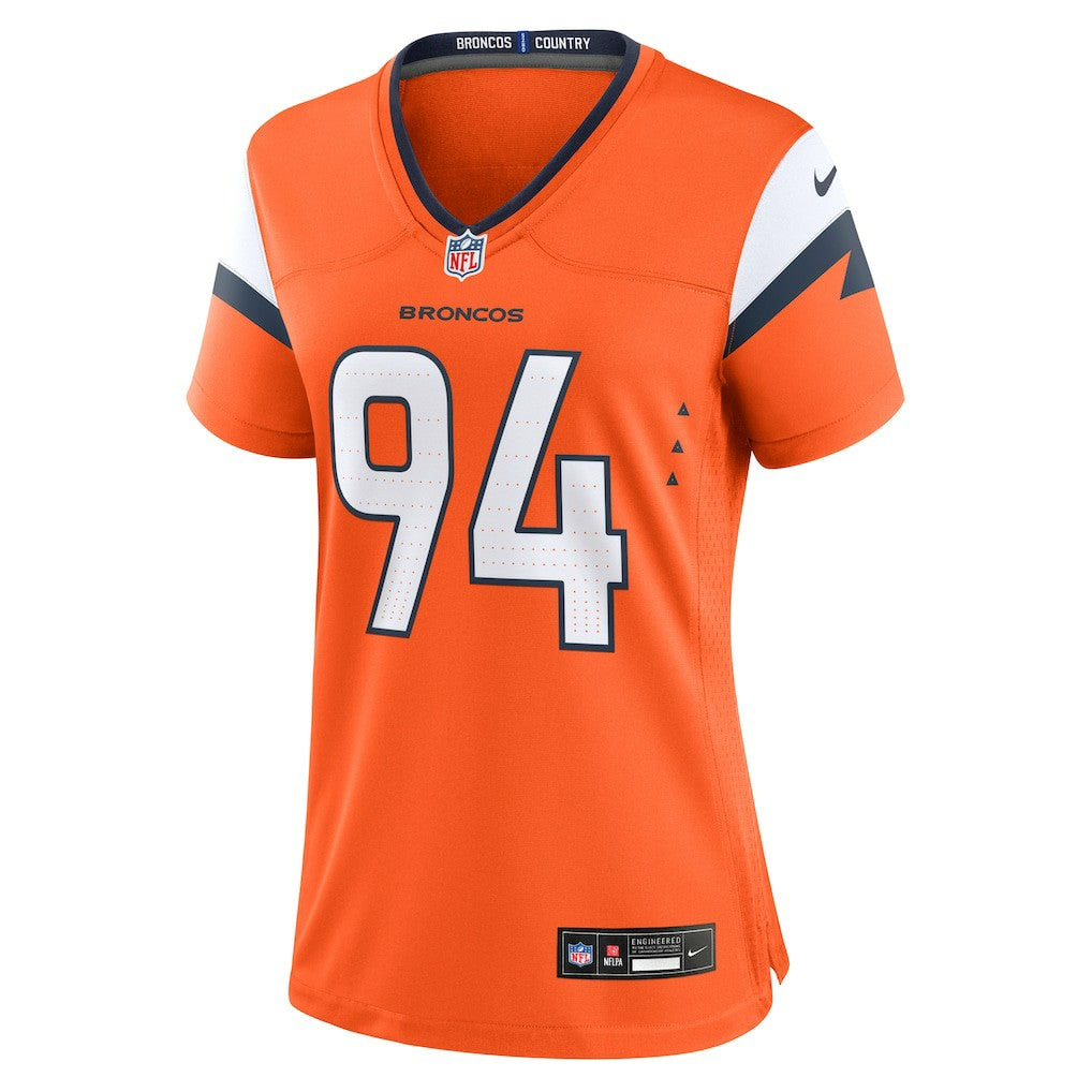 Jordan Jackson Denver Broncos Women's Team Game Jersey Orange - Nike