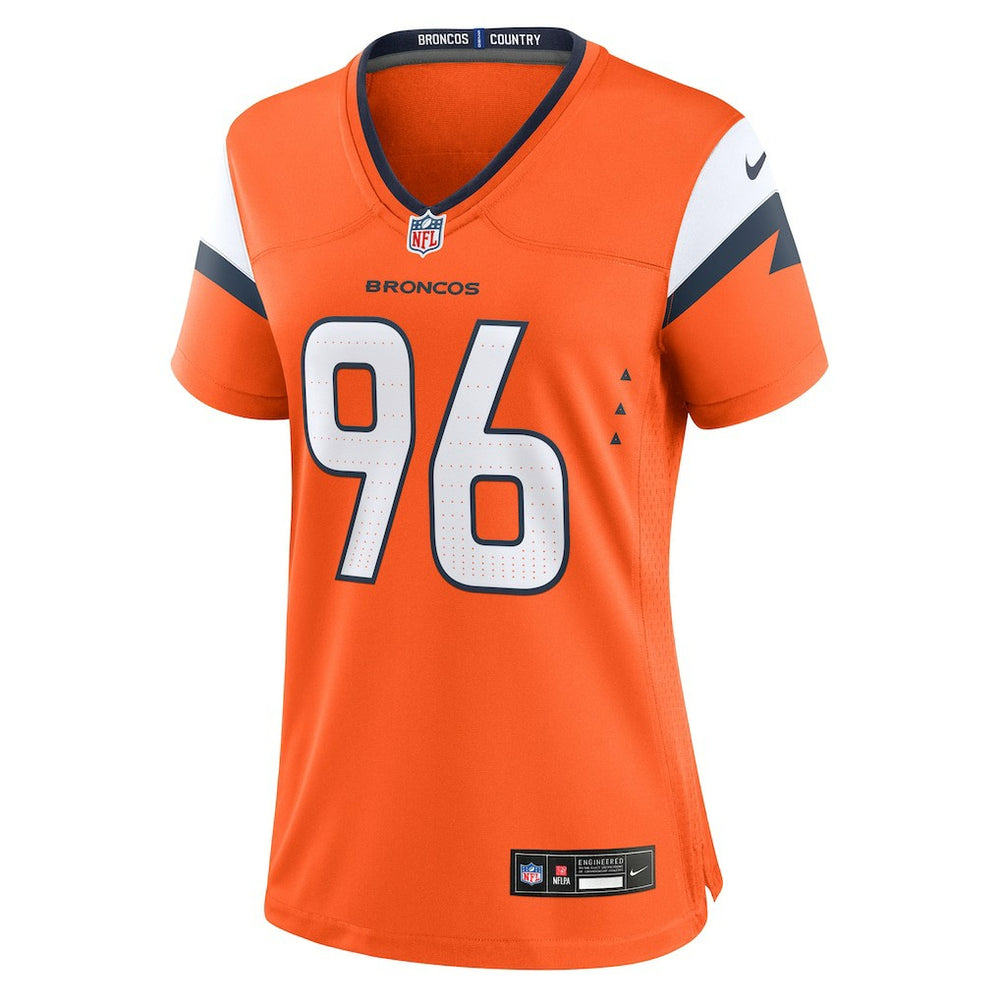 Eyioma Uwazurike Denver Broncos Women's Team Game Jersey Orange - Nike