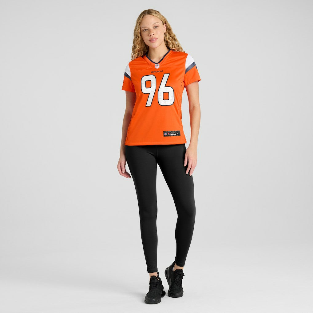Eyioma Uwazurike Denver Broncos Women's Team Game Jersey Orange - Nike