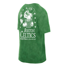 New Era - Boston Celtics Old School Sport Enzyme Wash Oversized T-Shirt - Kelly Green