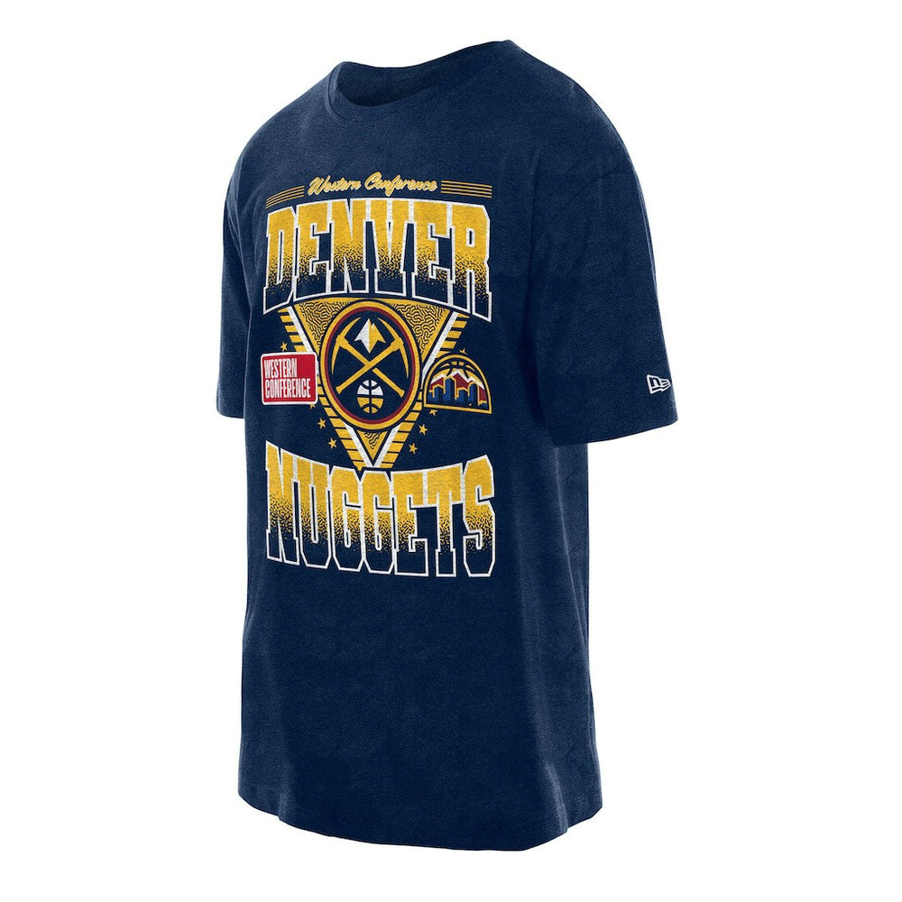 New Era - Denver Nuggets Old School Sport Vintage Wash T-Shirt - Navy