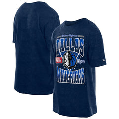 New Era - Dallas Mavericks Boxy Old School Sport Vintage Wash T-Shirt - Navy