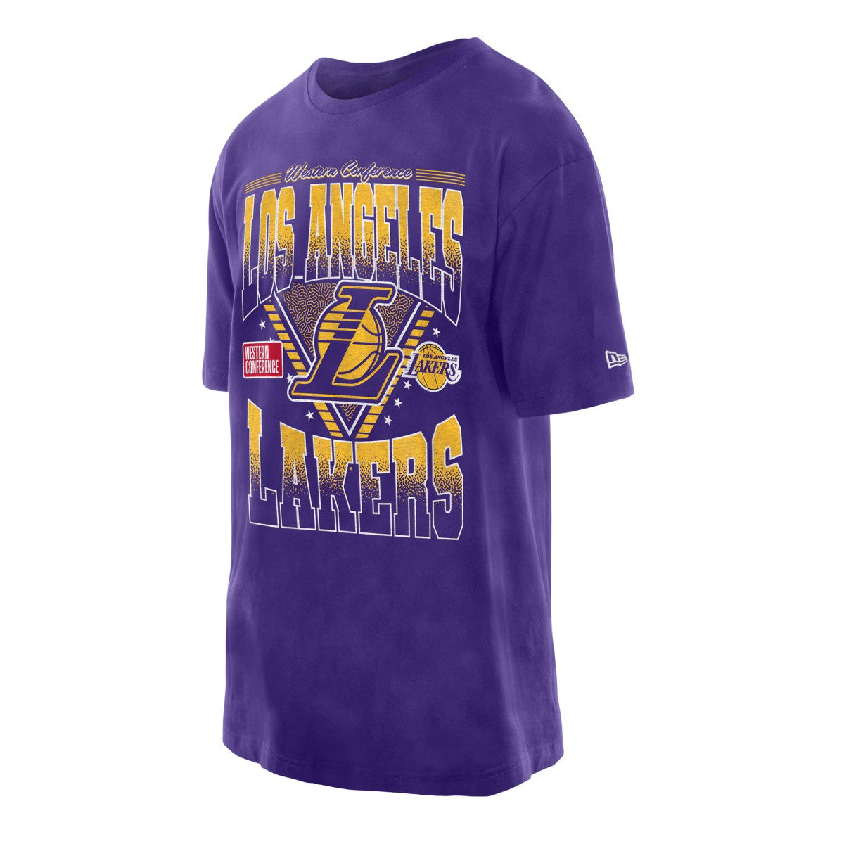 New Era - Los Angeles Lakers Old School Sport Vintage Wash T-Shirt - Purple
