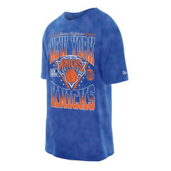 New Era - New York Knicks Old School Sport Vintage Wash T-Shirt - Blue