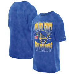 New Era - Golden State Warriors Boxy Old School Sport Vintage Wash T-Shirt - Royal
