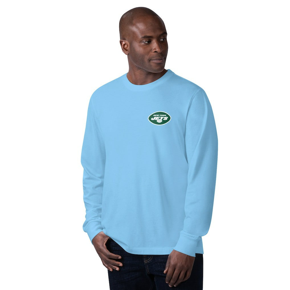 New York Jets Margaritaville Hail Mary Long Sleeve T-Shirt Blue - NFL