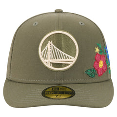 New Era - Golden State Warriors Tonal Florals 59FIFTY Fitted Hat - Olive