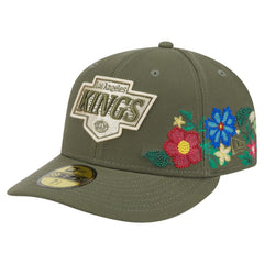 Los Angeles Kings - New Era Tonal Florals 59FIFTY Fitted Hat Olive