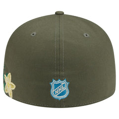 New York Rangers New Era Tonal Florals 59FIFTY Fitted Hat Olive