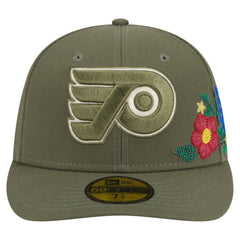 Philadelphia Flyers - New Era Tonal Florals 59FIFTY Fitted Hat Olive