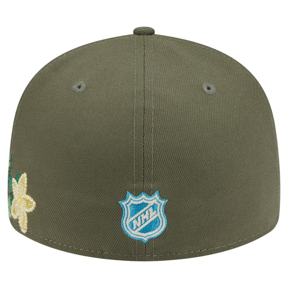Philadelphia Flyers - New Era Tonal Florals 59FIFTY Fitted Hat Olive
