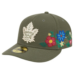 Toronto Maple Leafs - New Era Tonal Florals 59FIFTY Fitted Hat Olive