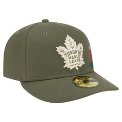 Toronto Maple Leafs - New Era Tonal Florals 59FIFTY Fitted Hat Olive