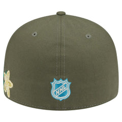 Toronto Maple Leafs - New Era Tonal Florals 59FIFTY Fitted Hat Olive