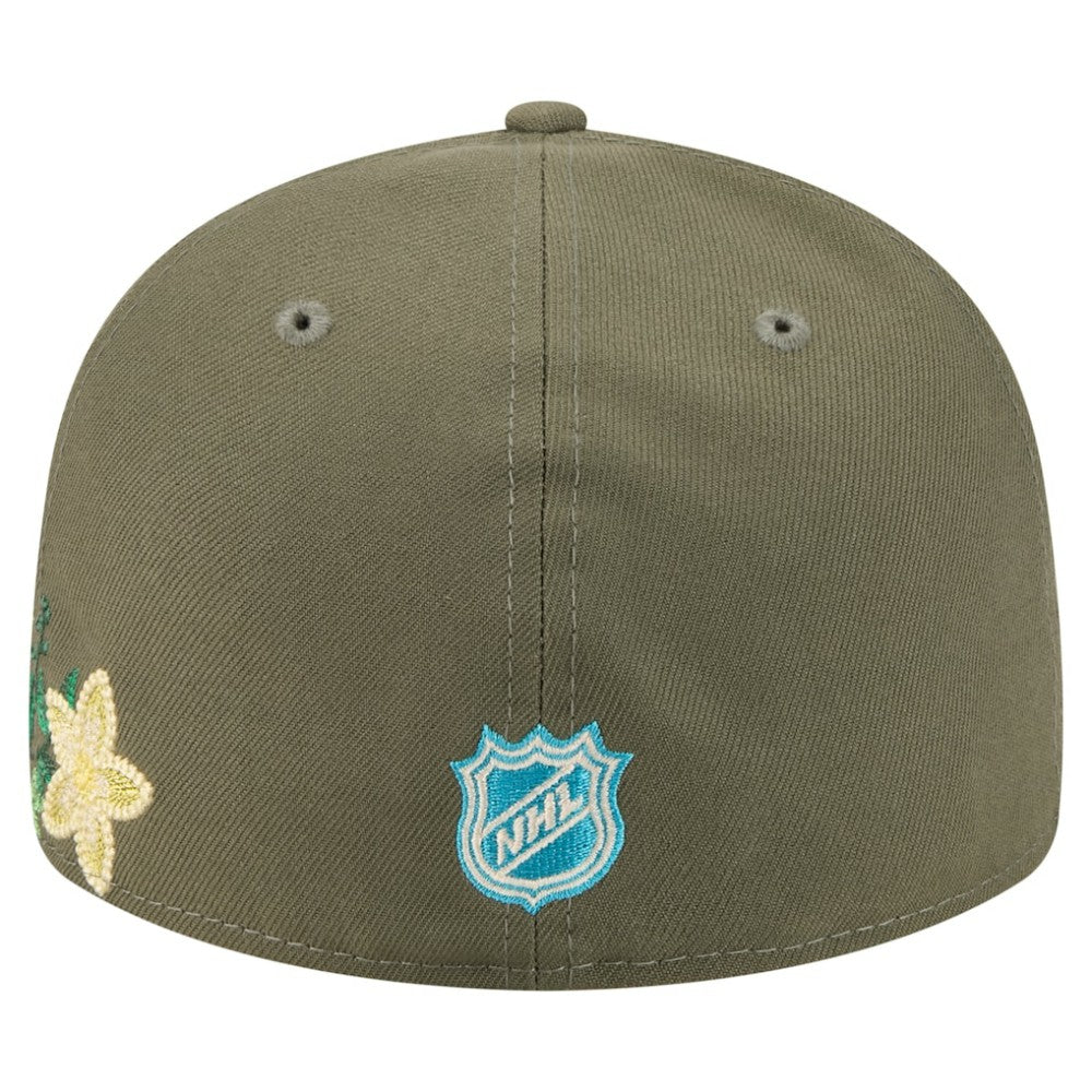 Boston Bruins New Era Tonal Florals 59FIFTY Fitted Hat Olive