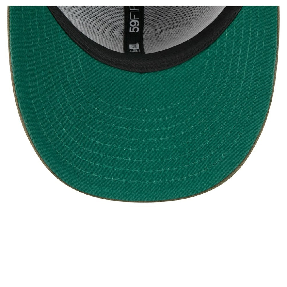 Anaheim Ducks - New Era Tonal Florals 59FIFTY Fitted Hat Olive
