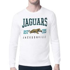 Jacksonville Jaguars Starter Retro Team Logo Long Sleeve T-Shirt White - NFL
