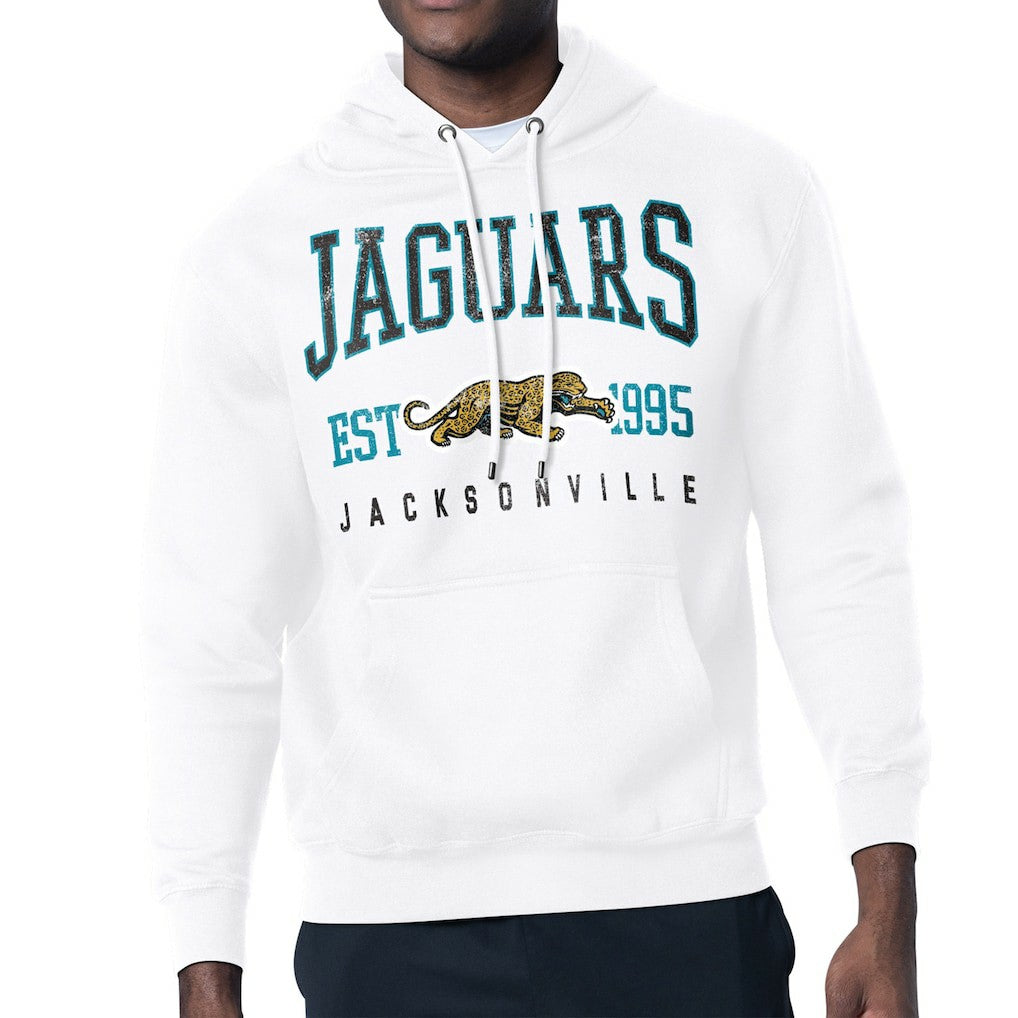 Jacksonville Jaguars Starter Retro Team Logo Pullover Hoodie White - NFL