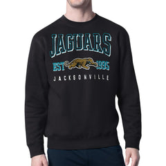 Jacksonville Jaguars Starter Retro Team Logo Pullover Sweatshirt Black - NFL