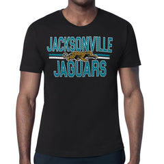 Jacksonville Jaguars Starter Mesh Look Retro Team Logo T-Shirt Black - NFL