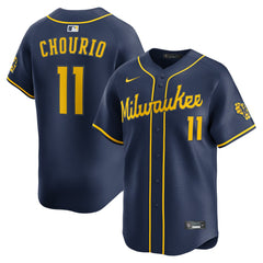 Jackson Chourio Milwaukee Brewers Nike Alternate 2 Limited Jersey Lifestyle