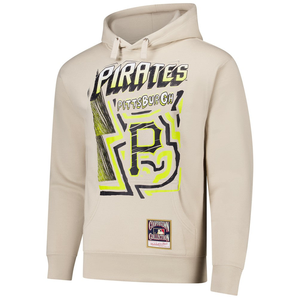 Pittsburgh Pirates Mitchell & Ness Sidewalk Sketch Pullover Hoodie discount