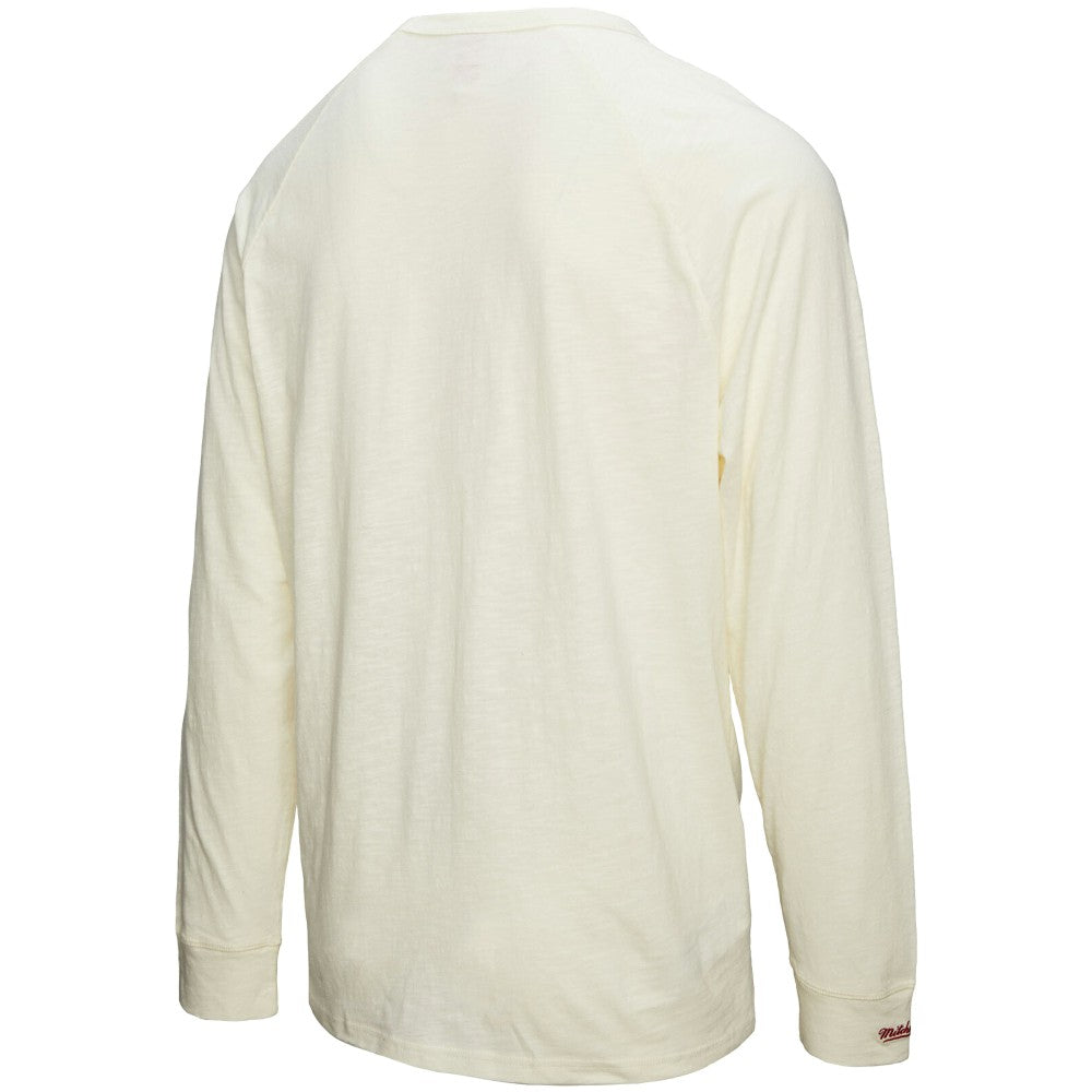 Cincinnati Reds Mitchell & Ness Arched Logo Slub Long Sleeve T-Shirt Sale