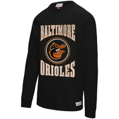 Baltimore Orioles Mitchell & Ness Arched Logo Slub Long Sleeve T-Shirt Online