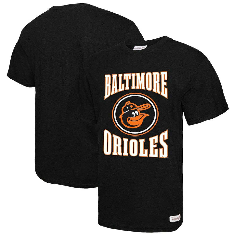Baltimore Orioles Mitchell & Ness Arched Logo Slub T-Shirt Lifestyle