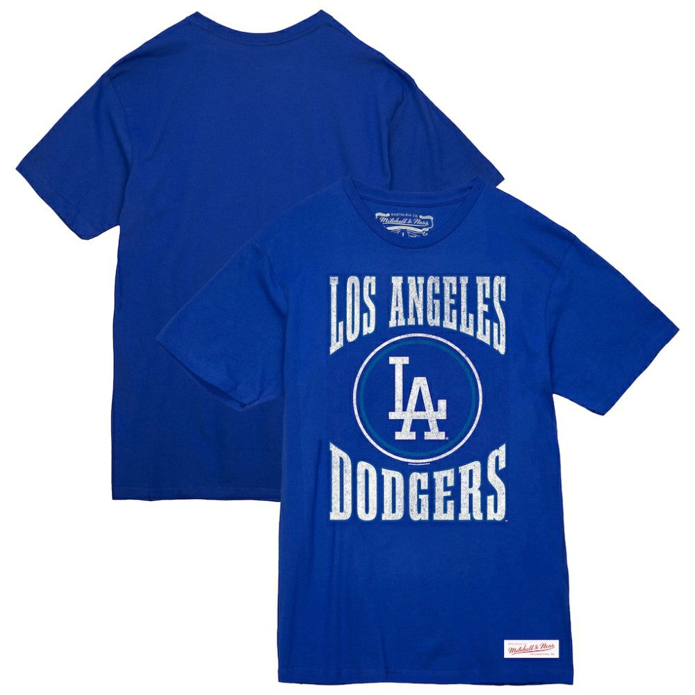 Los Angeles Dodgers Mitchell & Ness Arched Logo Slub T-Shirt Online