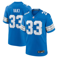 Sione Vaki Detroit Lions Team Game Jersey Blue - Nike