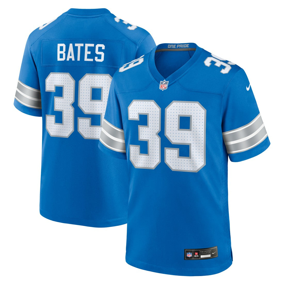 Jake Bates Detroit Lions Team Game Jersey Blue - Nike