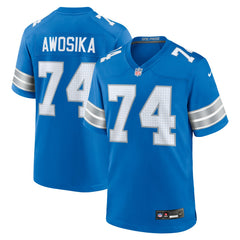 Kayode Awosika Detroit Lions Team Game Jersey Blue - Nike