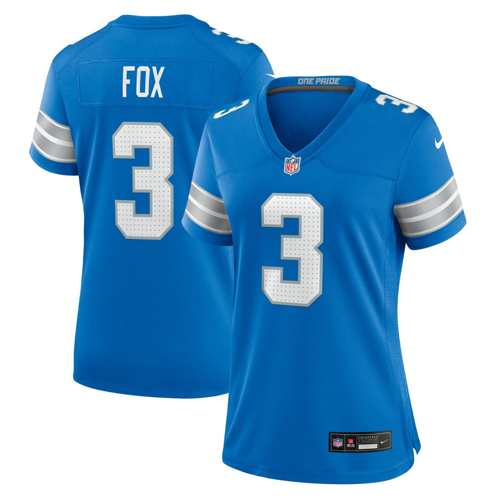 Jack Fox Detroit Lions Women's Team Game Jersey Blue - Nike
