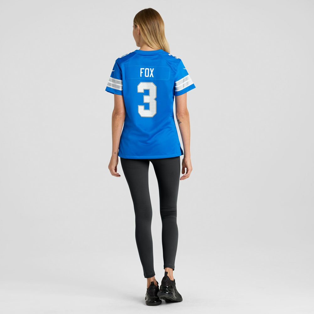 Jack Fox Detroit Lions Women's Team Game Jersey Blue - Nike