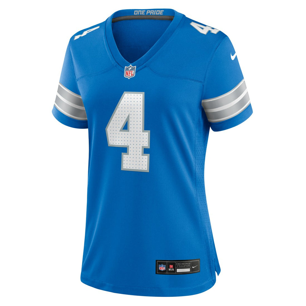 Emmanuel Moseley Detroit Lions Women's Team Game Jersey Blue - Nike