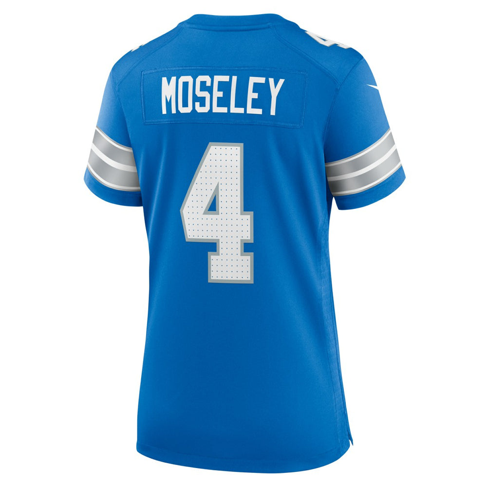 Emmanuel Moseley Detroit Lions Women's Team Game Jersey Blue - Nike