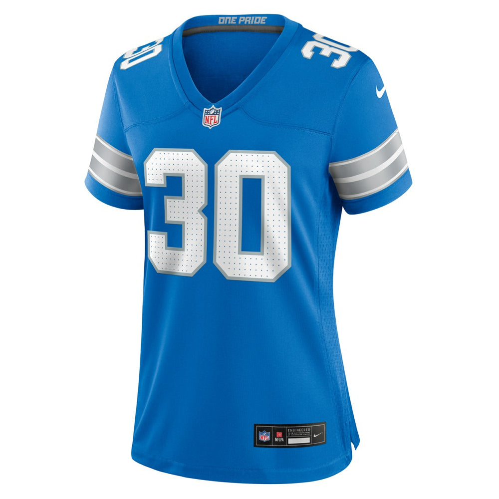 Khalil Dorsey Detroit Lions Women's Team Game Jersey Blue - Nike