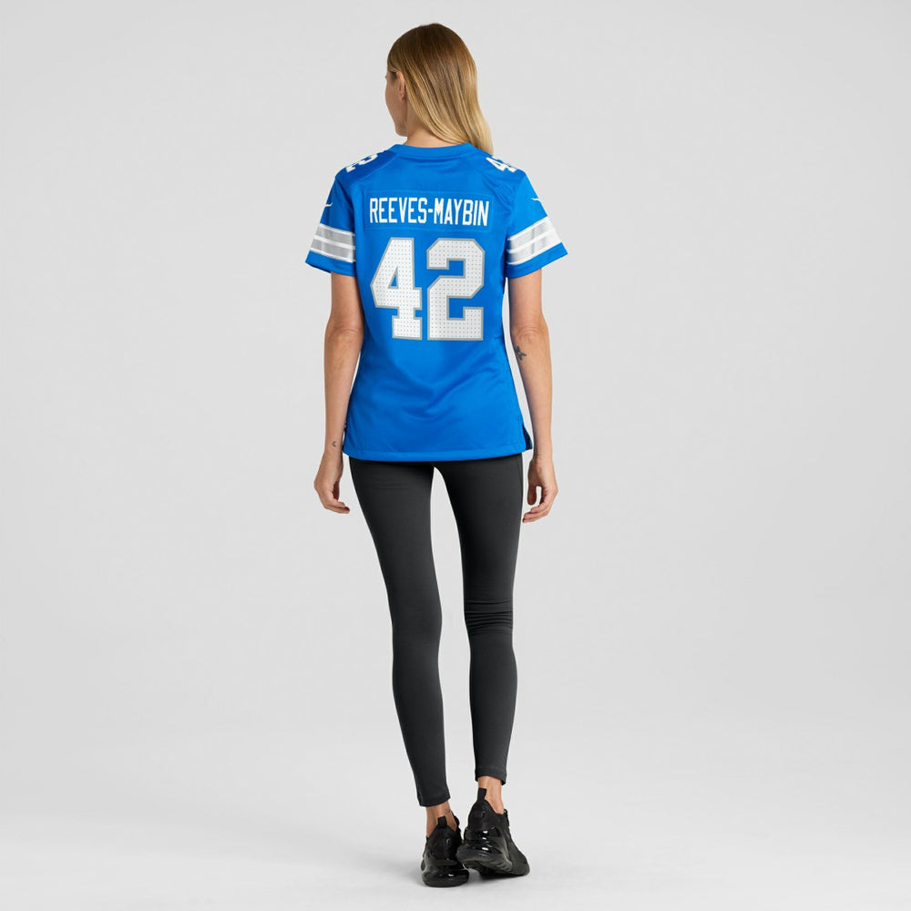 Jalen Reeves-Maybin Detroit Lions Women's Team Game Jersey Blue - Nike