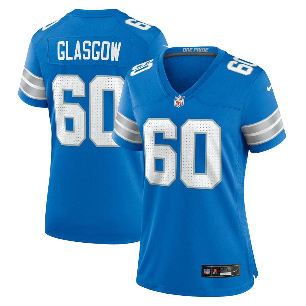 Graham Glasgow Detroit Lions Women's Team Game Jersey Blue - Nike