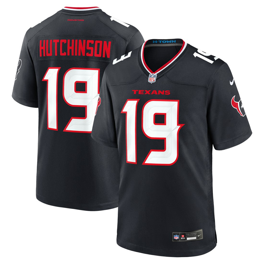 Xavier Hutchinson Houston Texans Team Game Jersey Navy - Nike