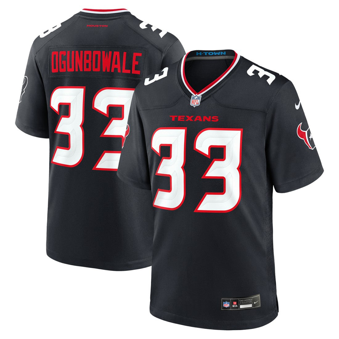 Dare Ogunbowale Houston Texans Team Game Jersey Navy - Nike