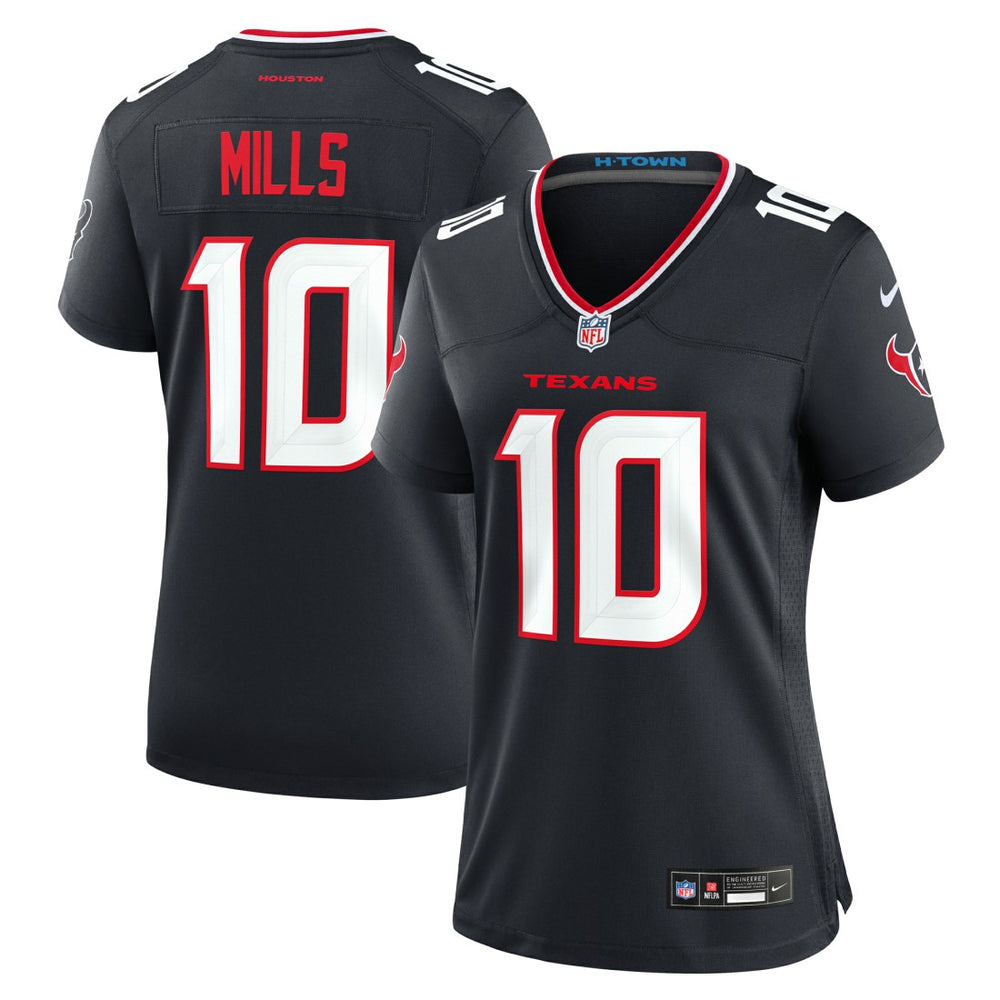 Davis Mills Houston Texans Women's Team Game Jersey Navy - Nike
